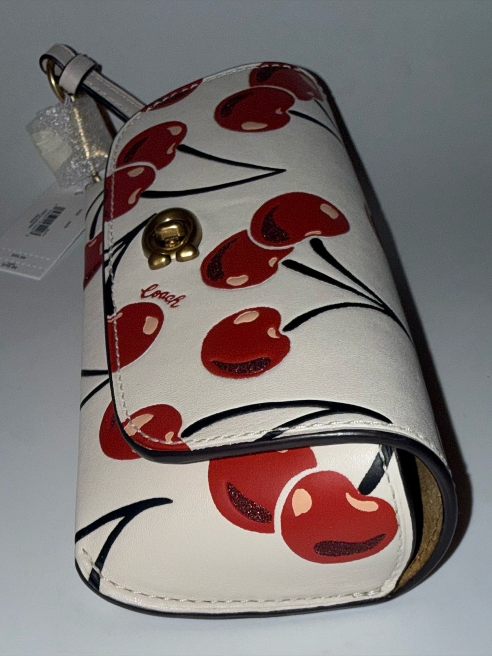 NWT Coach Cherry-Print Eye Glasses Case - Picture 6 of 9